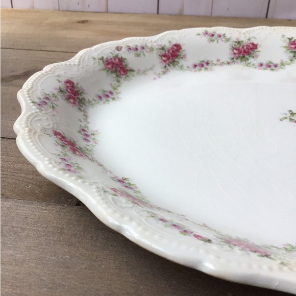🌸VTG Porcelain Serving Platter - Picture 3 of 10